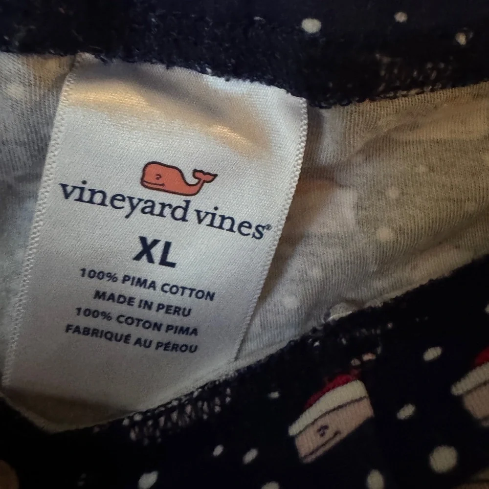 Vineyard Vines Navy and White Patterned Leggings - Picture 4 of 6